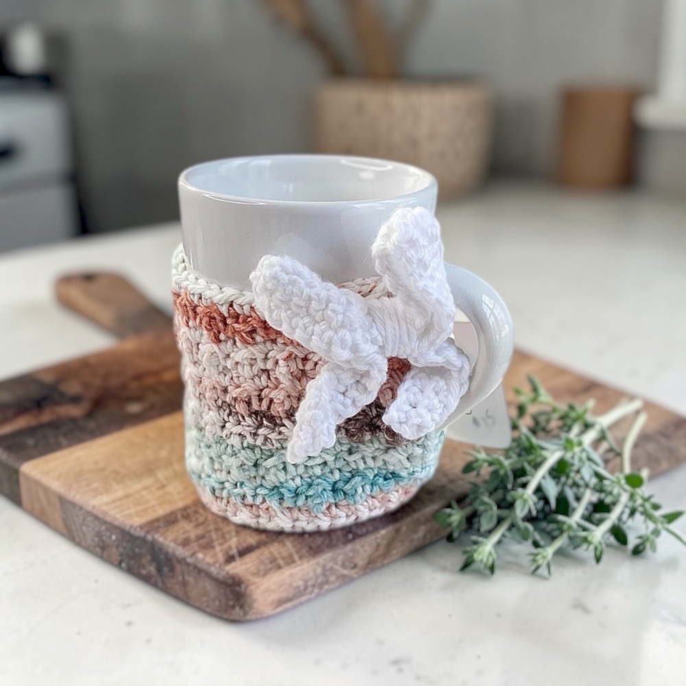 Cottage Garden Crochet Mug & Cozy Set